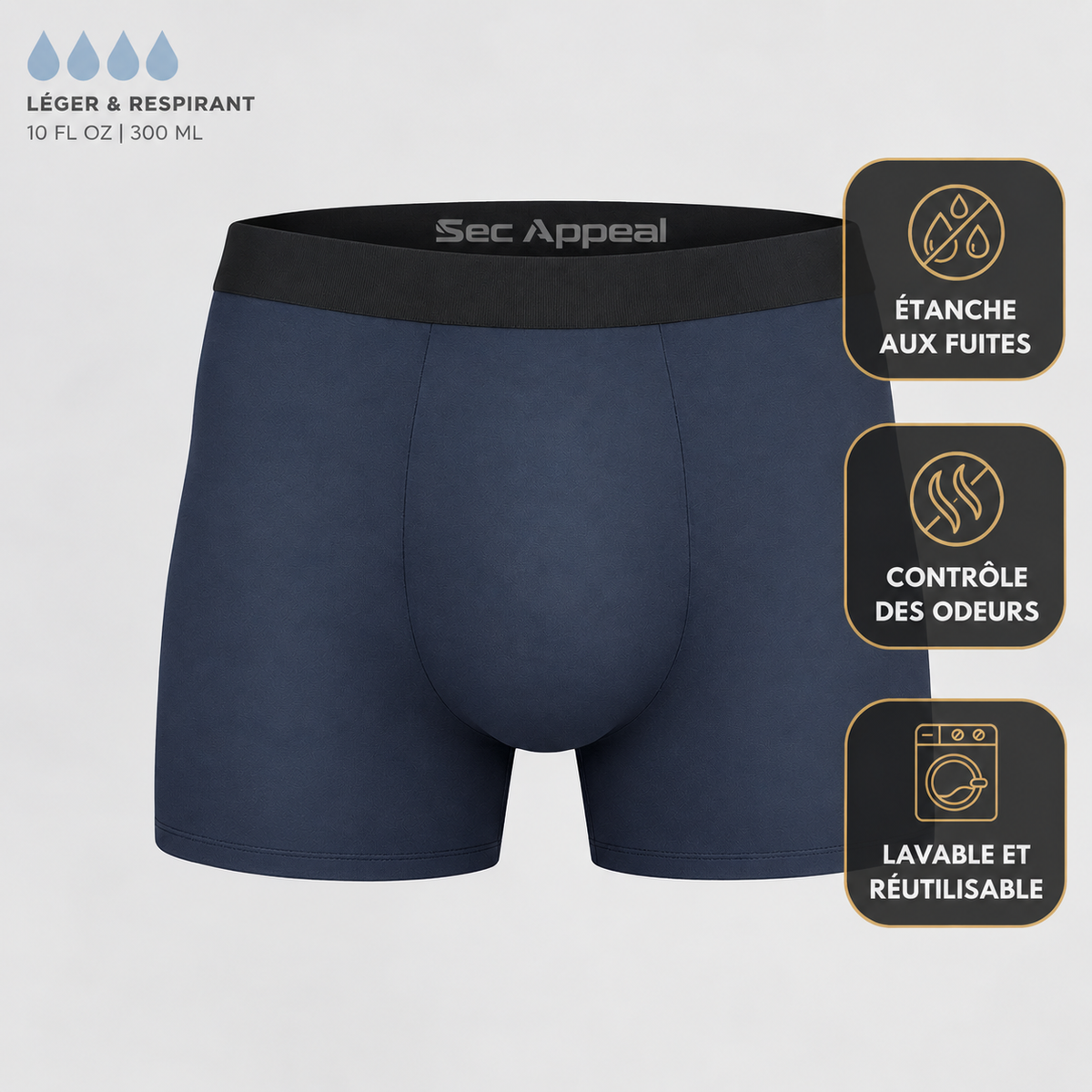 Boxers de protection intégrale pour homme