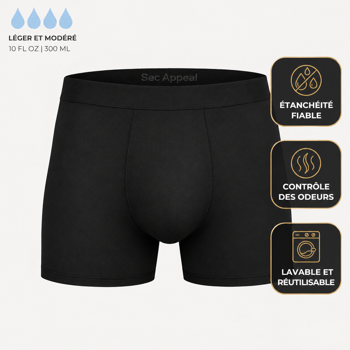 Boxers de protection intégrale pour homme