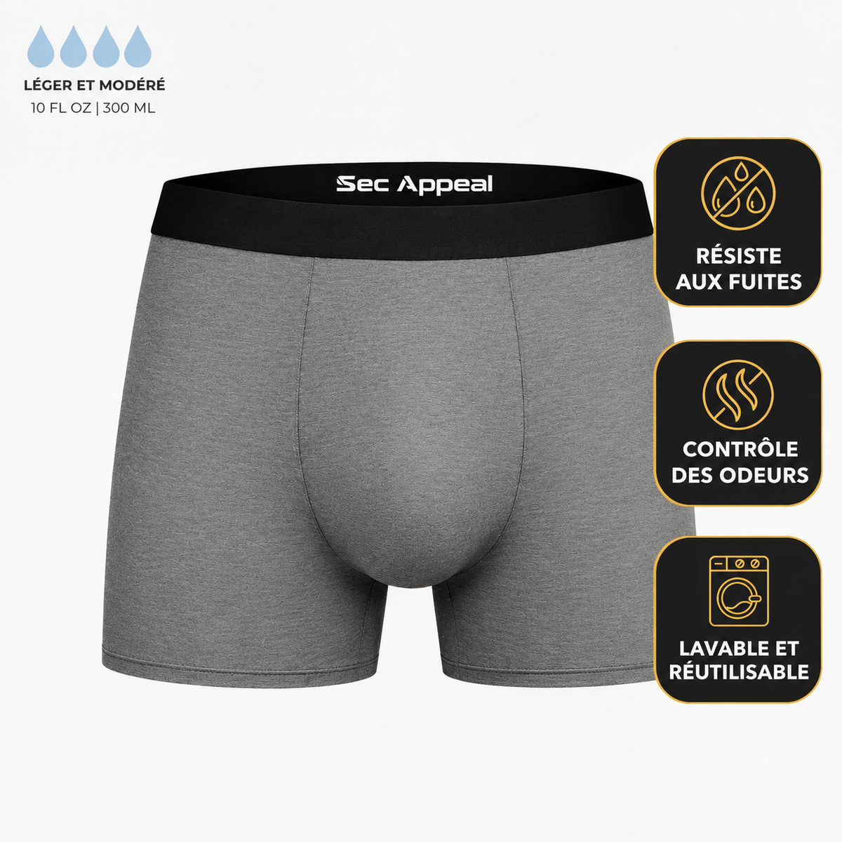 Boxers de protection intégrale pour homme